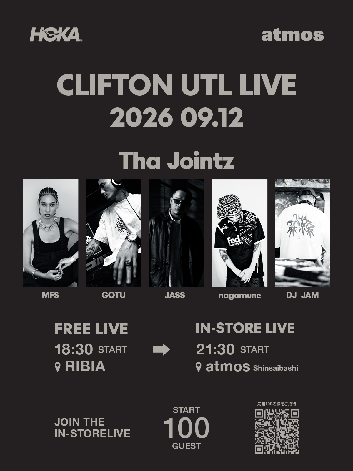 『CLIFTON UTL』ロンチ記念 “Tha Jointz”ショットライブ
