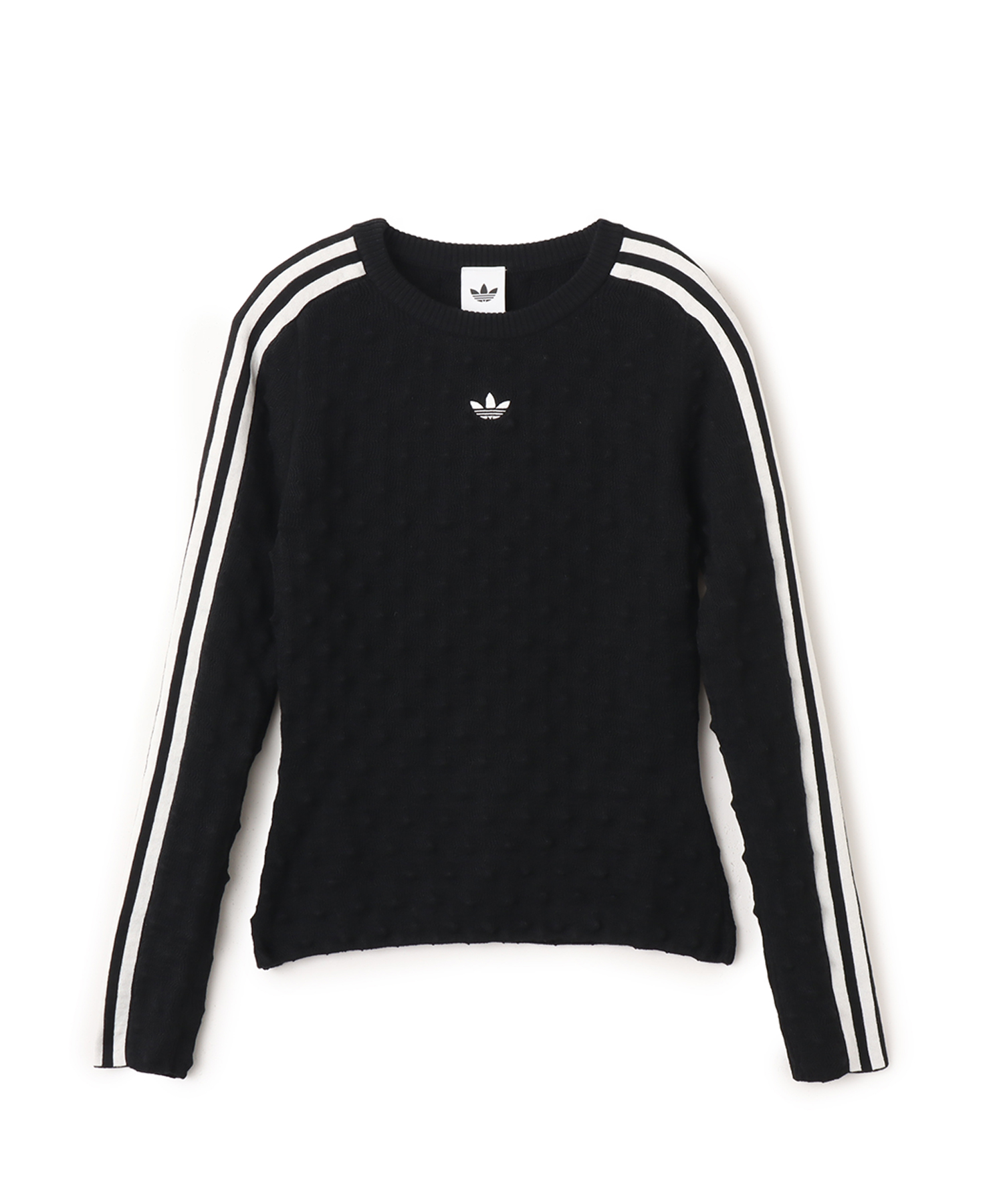 adidas SLIM SOLID SPIKE KNIT SWEATSHIRT