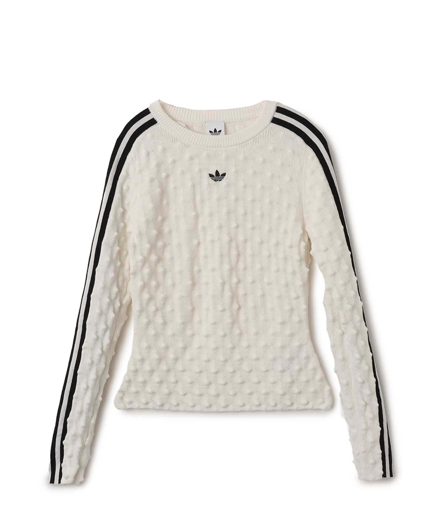 adidas SLIM SOLID SPIKE KNIT SWEATSHIRT
