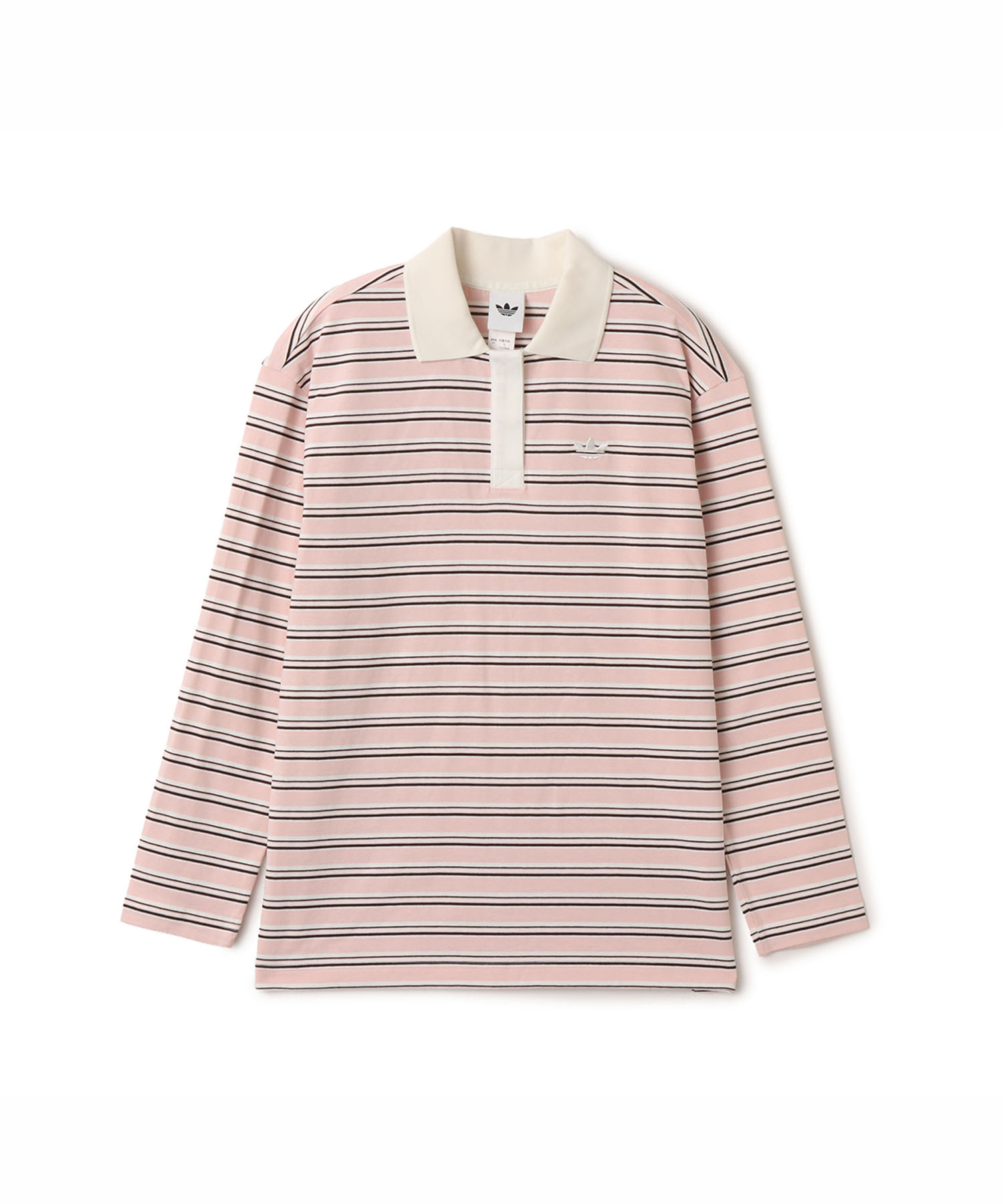 adidas STRIPED LS POLO