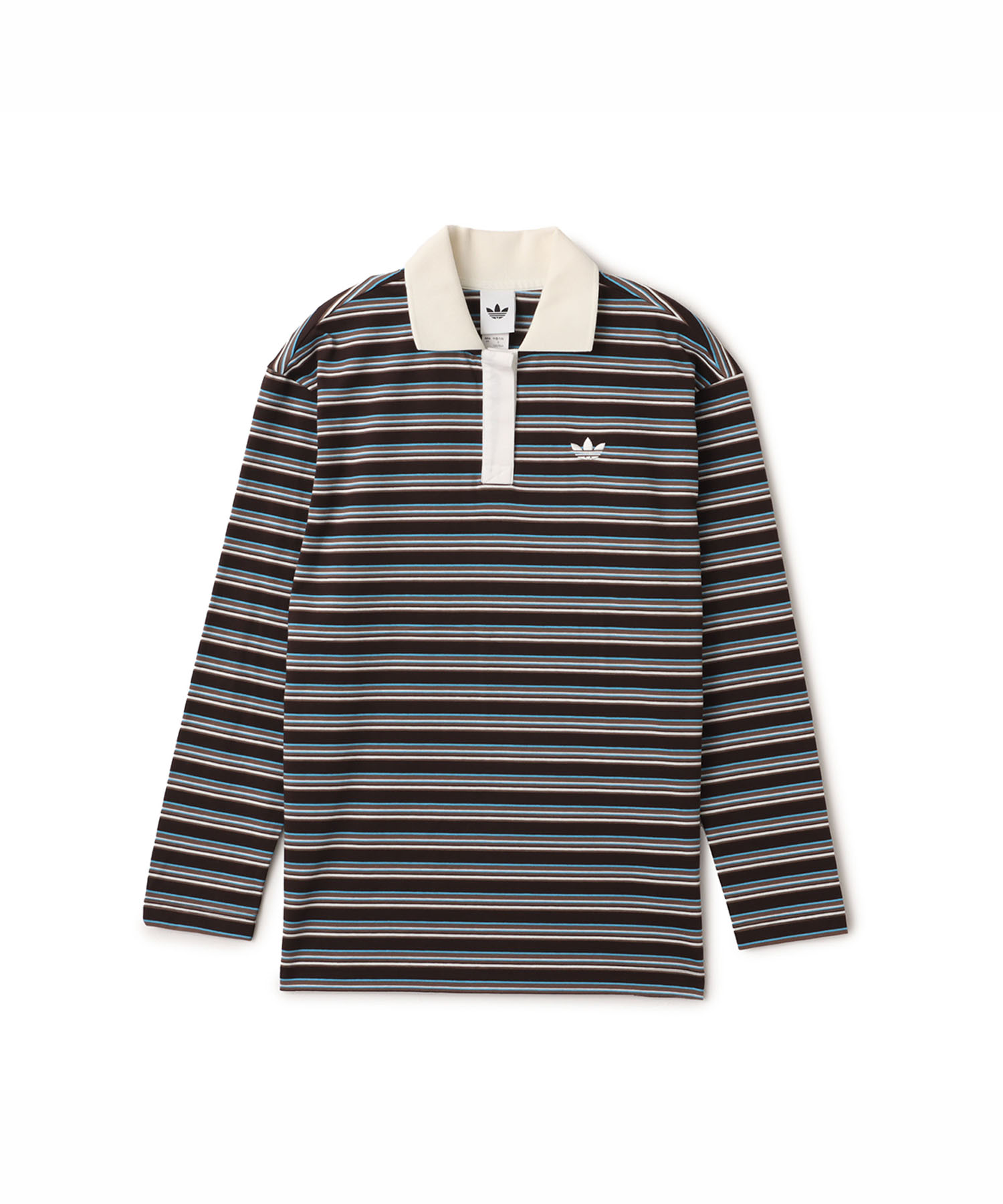 adidas STRIPED LS POLO