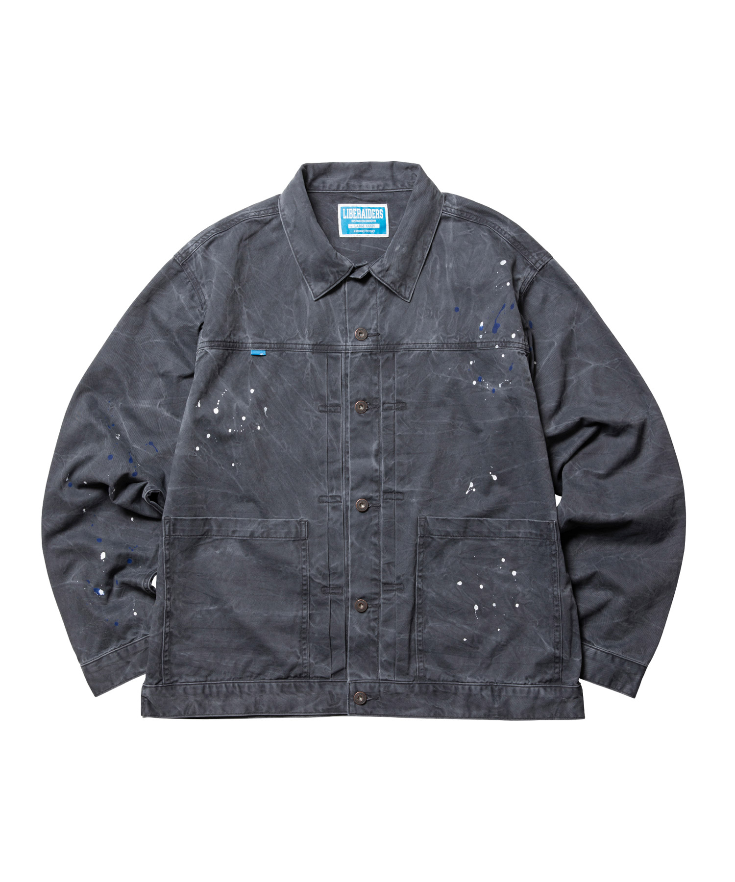 LIBERAIDERS GARMENT DYED TRUCKER JACKET