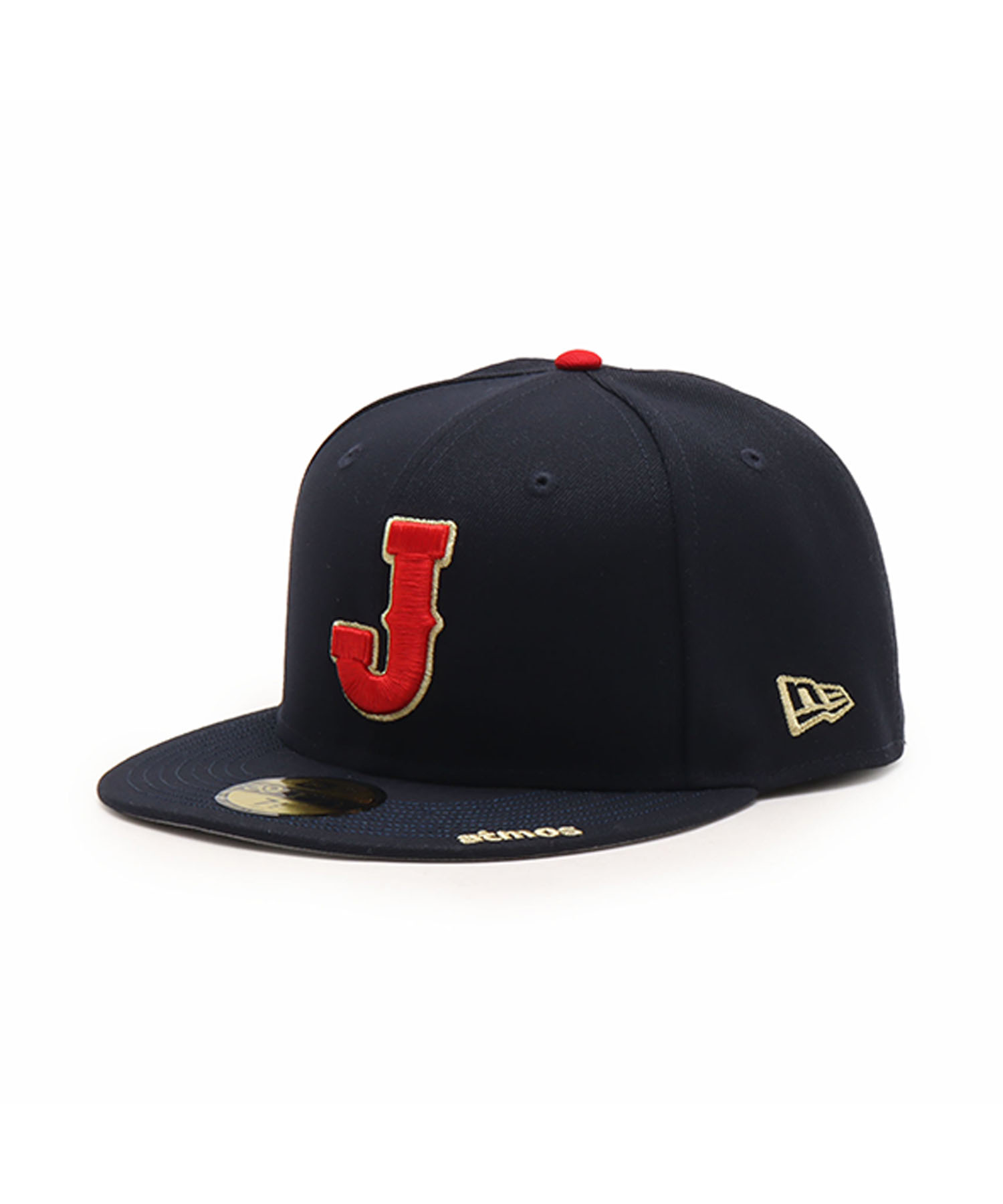 NEW ERA 5950 ATMOS WBC J LOGO SIDE FLAG NVY