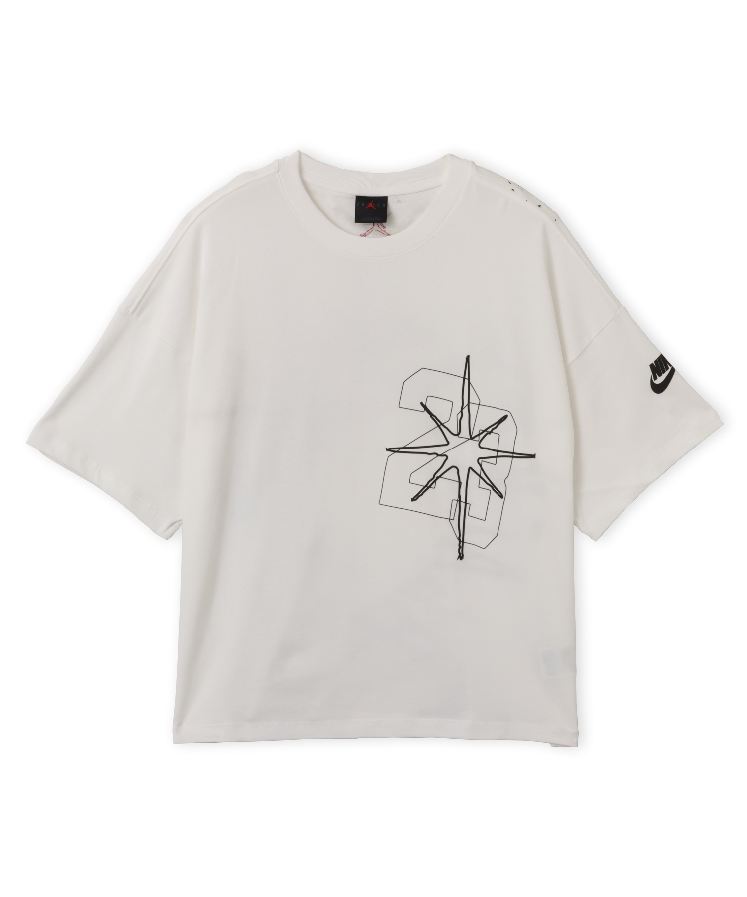 JORDAN BRAND M J BLK CAT STAR SS TEE