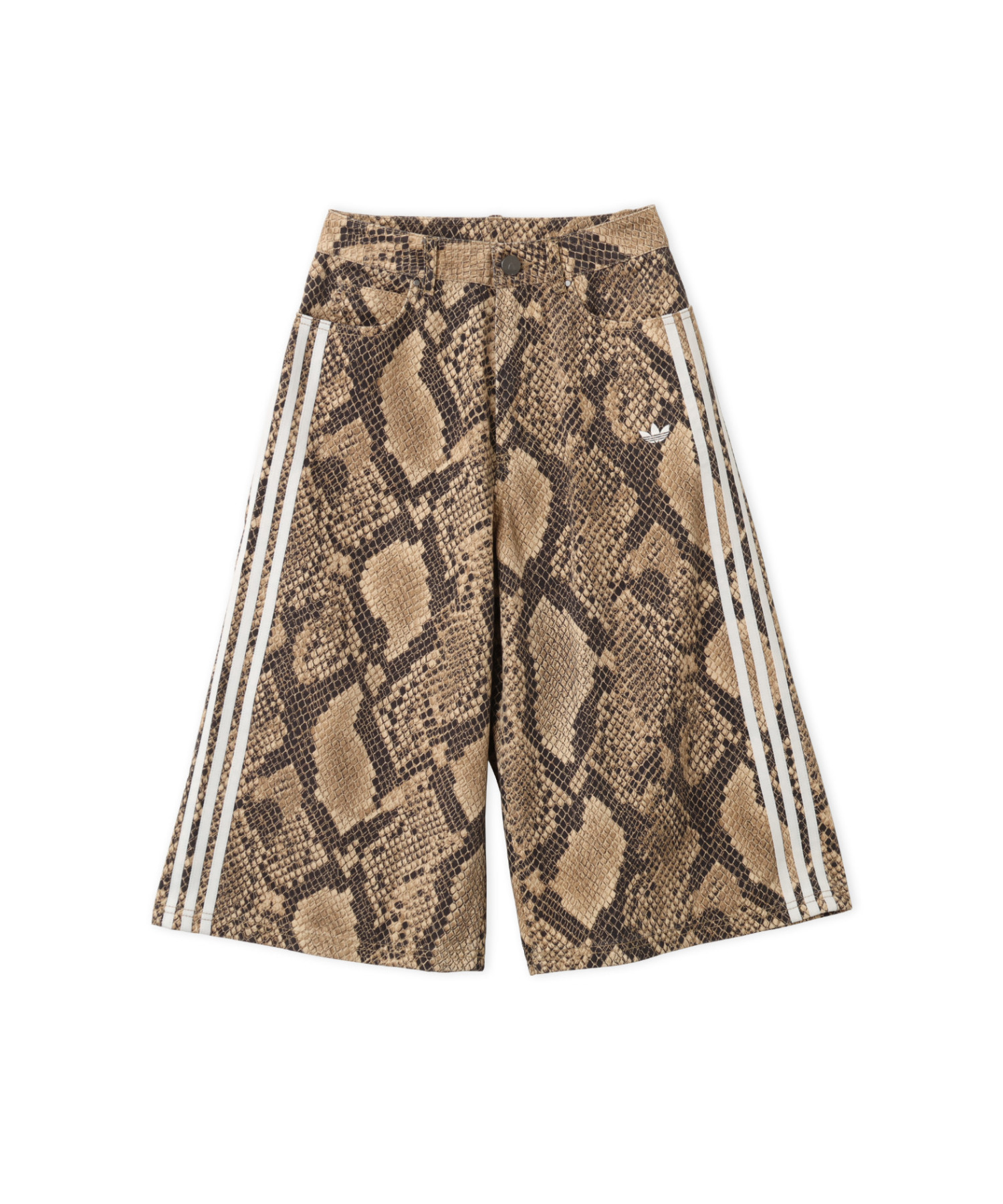 adidas SNAKE PRINT DENIM BERMUDA
