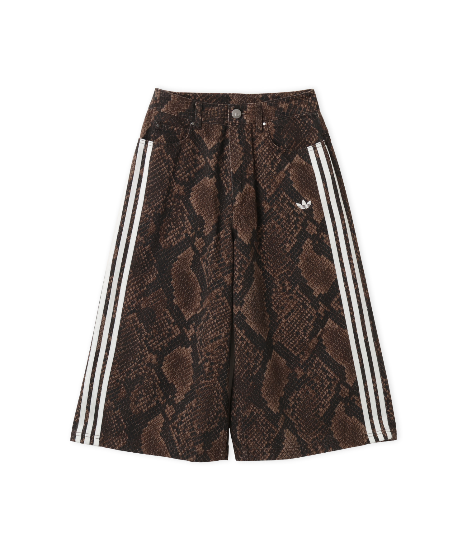 adidas SNAKE PRINT DENIM BERMUDA