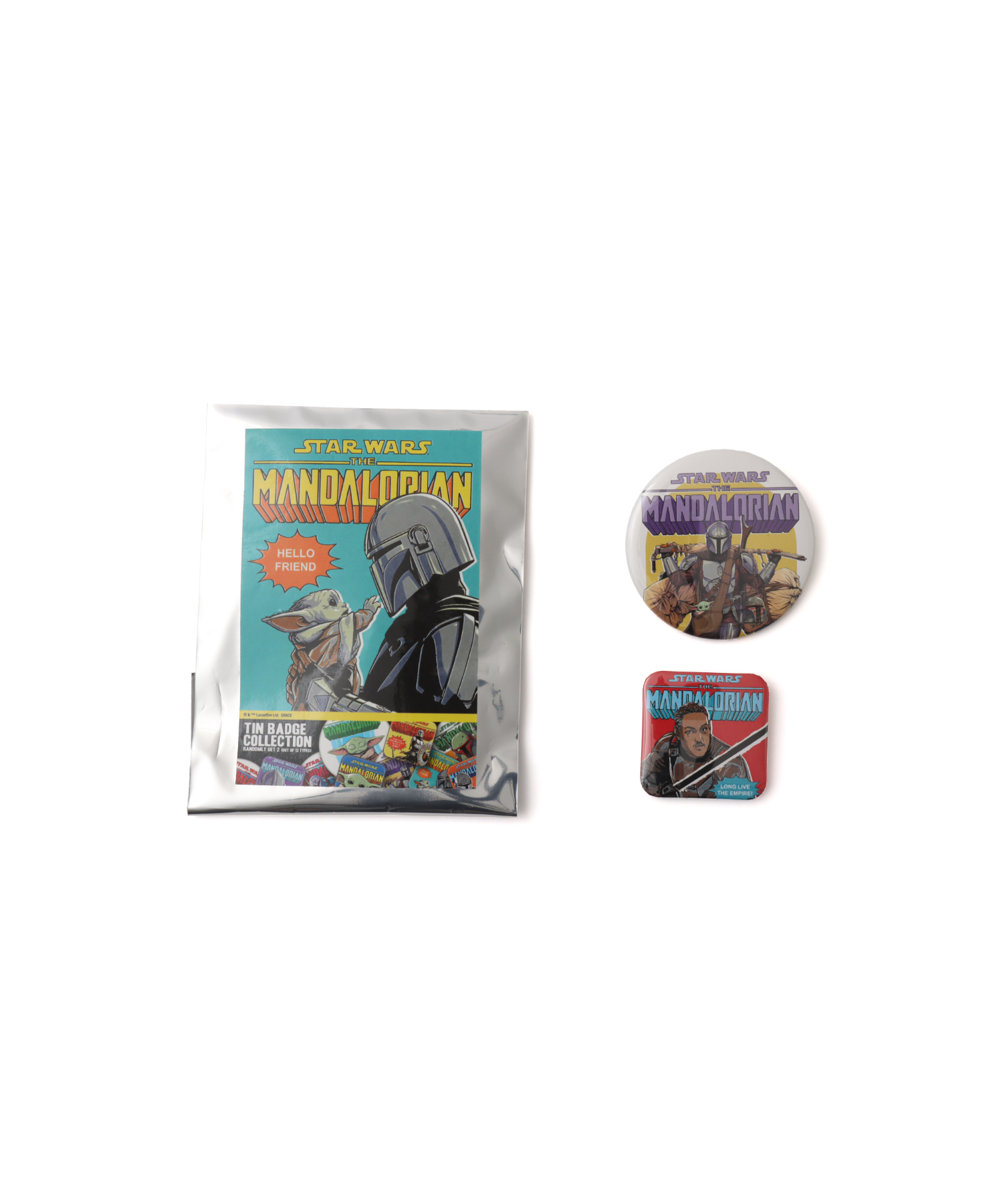 atmos x MANDALORIAN Tin Badge Blind Package
