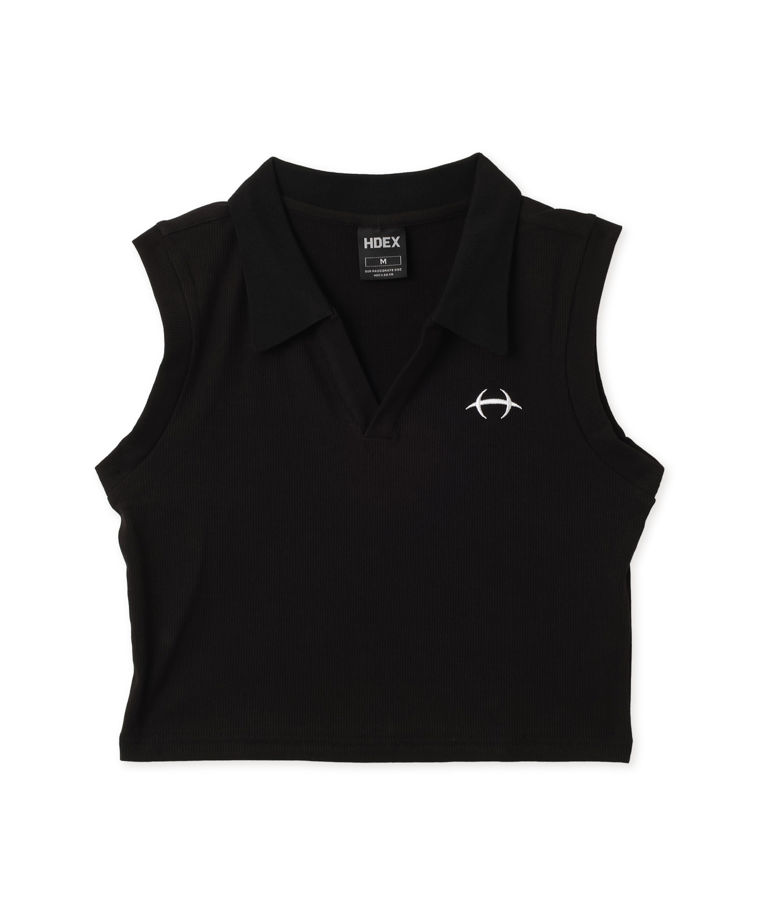 HDEX Womens Open Pique Crop Sleeveless