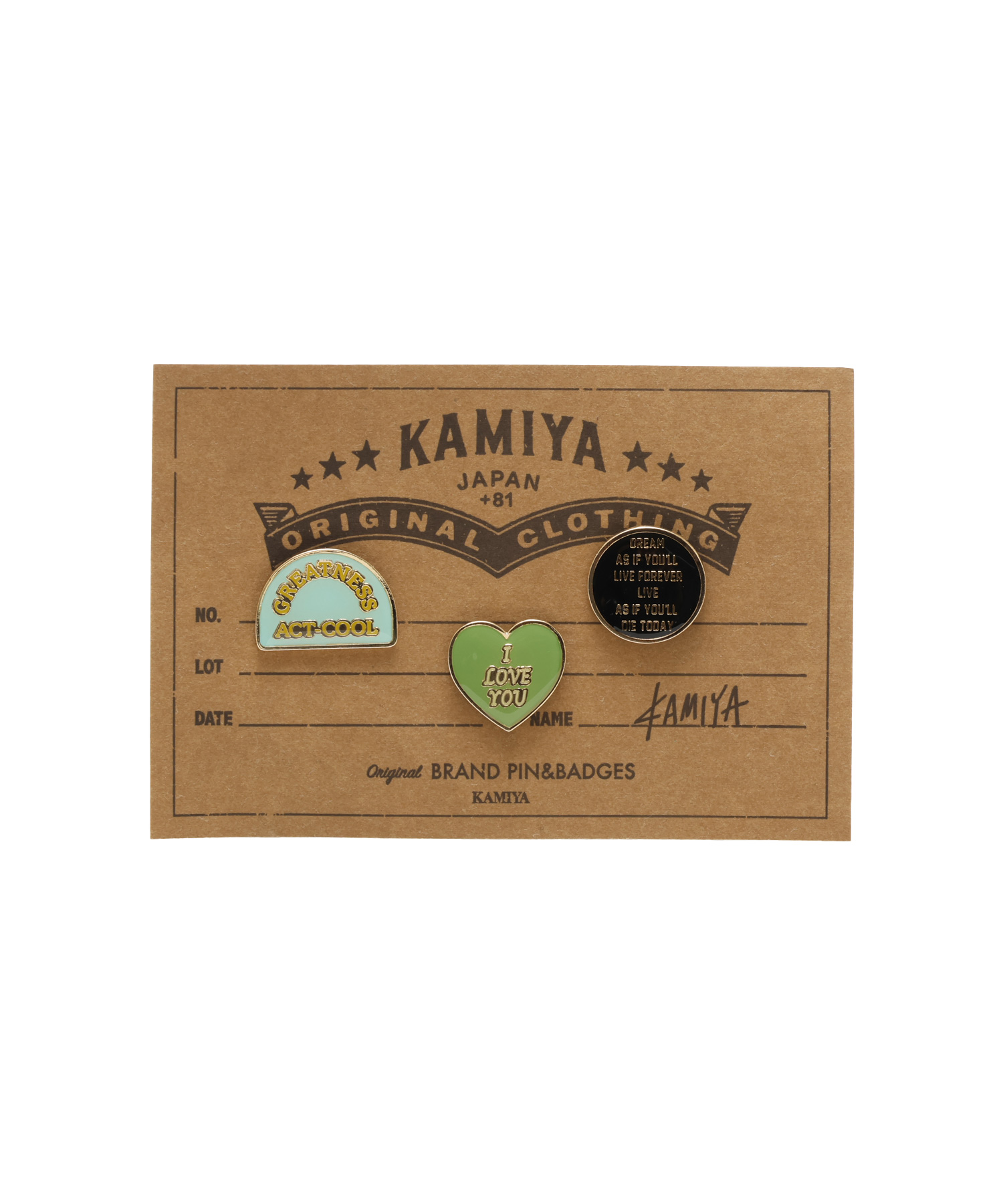 KAMIYA Original Pin 3P (1)