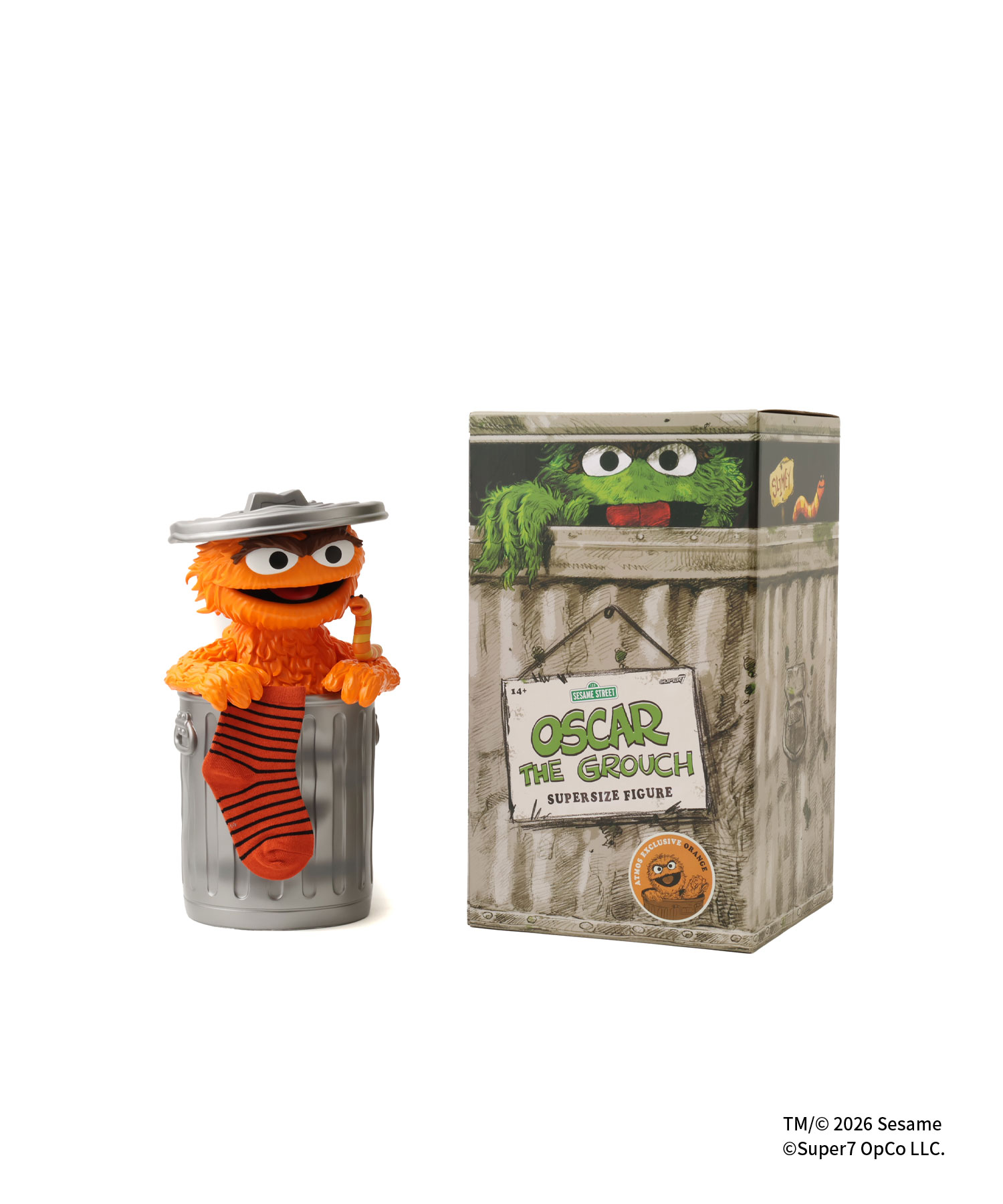 SUPER7 SESAME STREET SUPER SIZE VINYL - OSCAR THE GROUCH