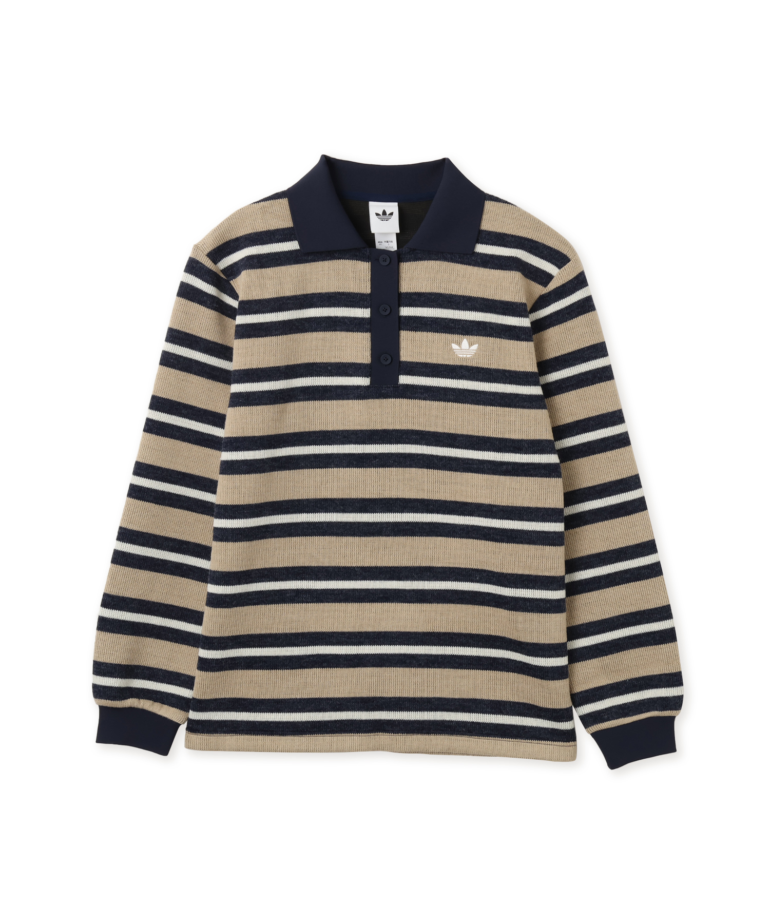 adidas STRIPE KNITTED POLO