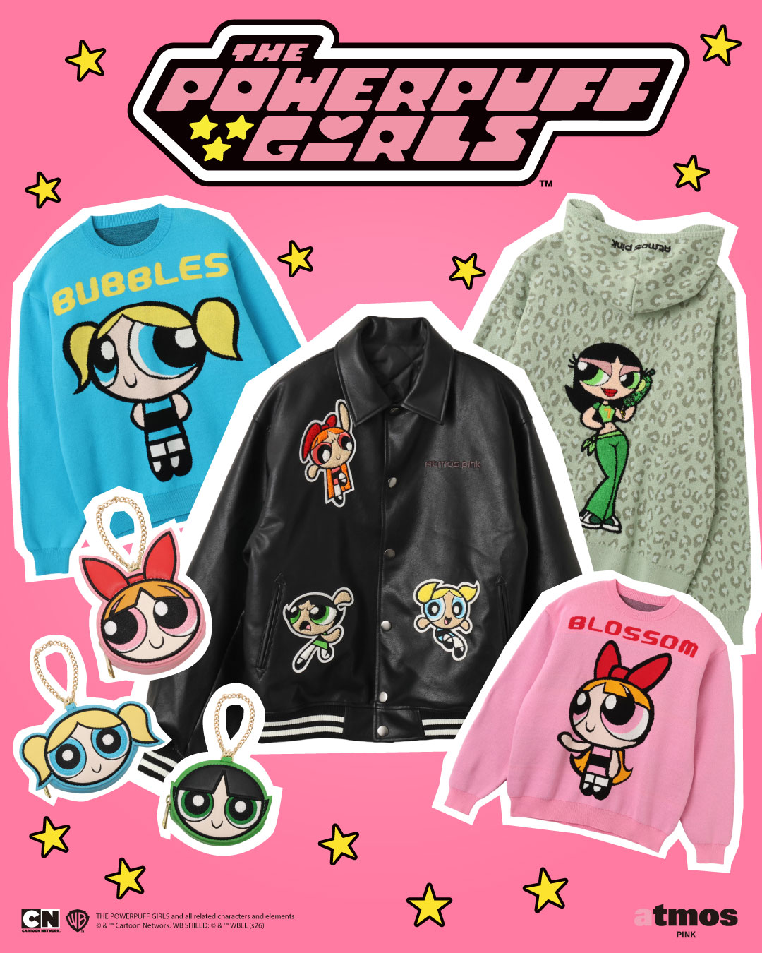 The Powerpuff Girls x atmos pink FW26 COLLECTION