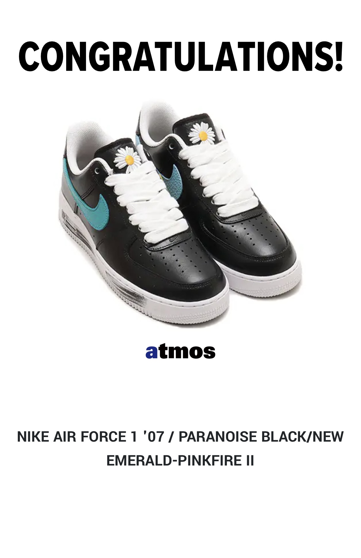 NIKE AIR FORCE 1 '07 / PARANOISE