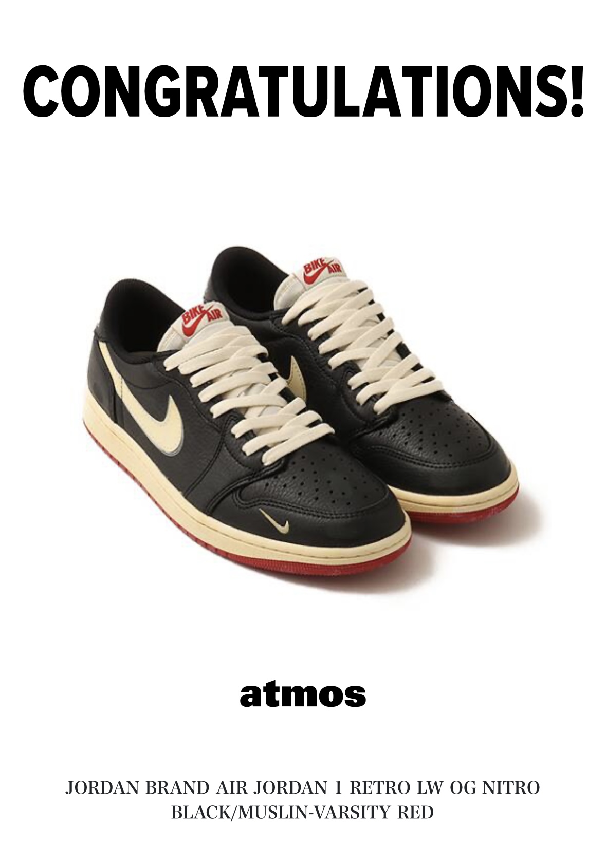 JORDAN BRAND AIR JORDAN 1 RETRO LW OG NITRO