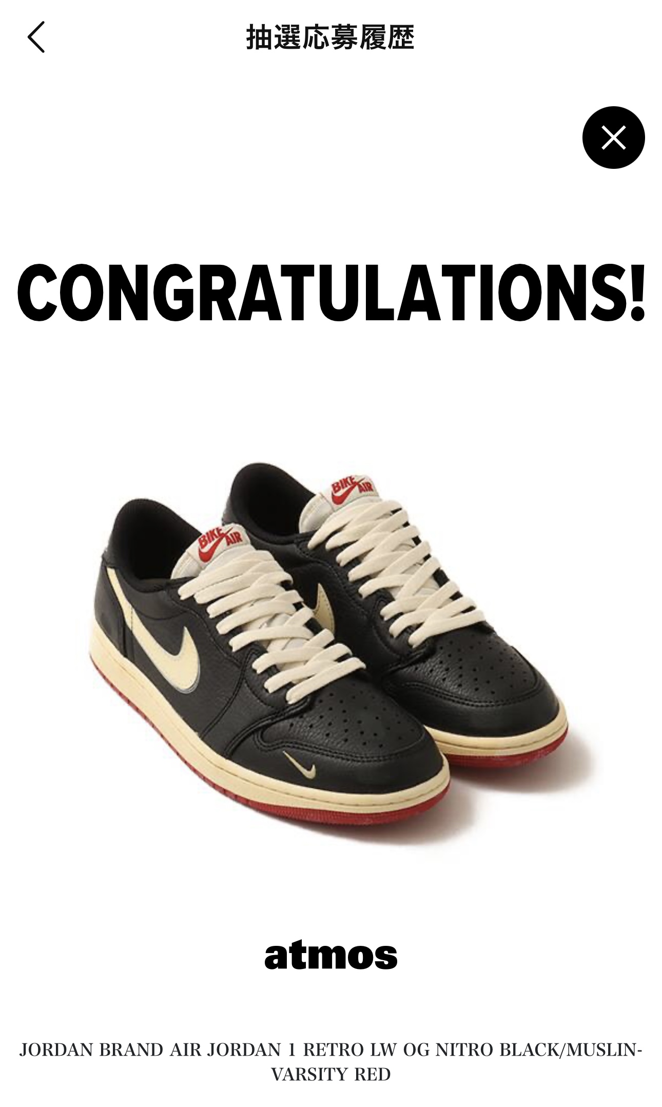 JORDAN BRAND AIR JORDAN 1 RETRO LW OG NITRO