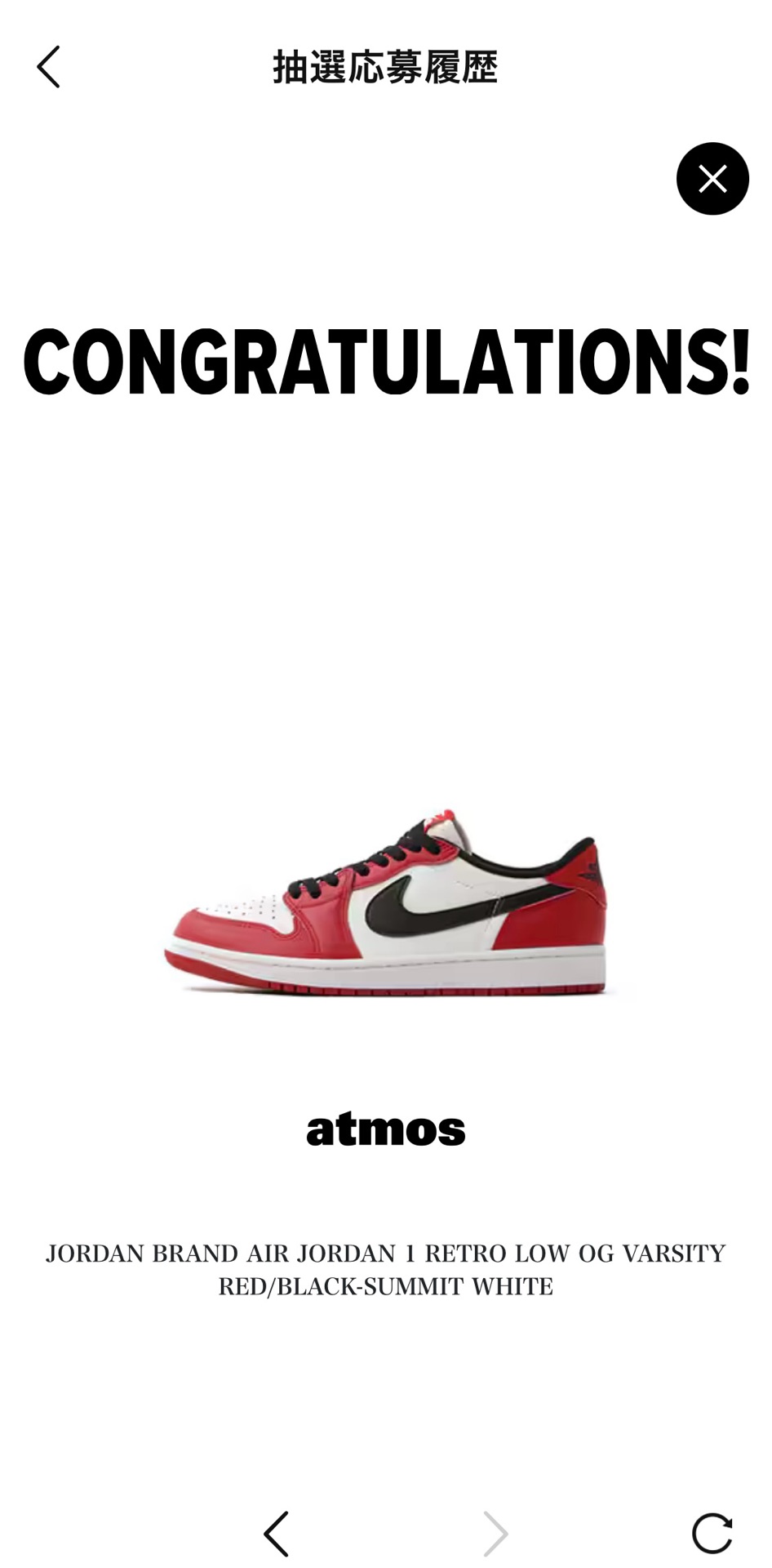 JORDAN BRAND AIR JORDAN 1 RETRO LOW OG